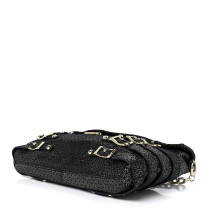 Jimmy Choo Metallic Calfskin Brix Convertible Clutch Black 8 of 11