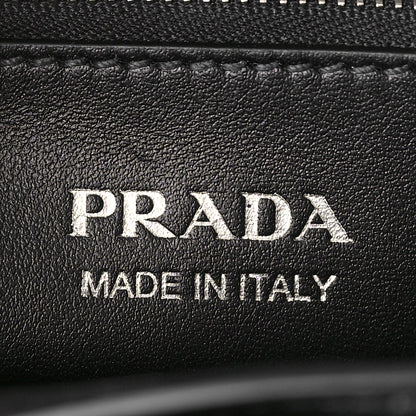 Prada Saffiano City Calfskin Studded Elektra Shoulder Bag Black Fuoco 6 of 8
