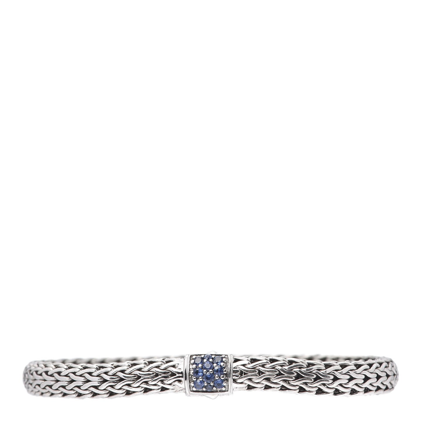 Sterling Silver Blue Sapphire 5mm Classic Chain Bracelet