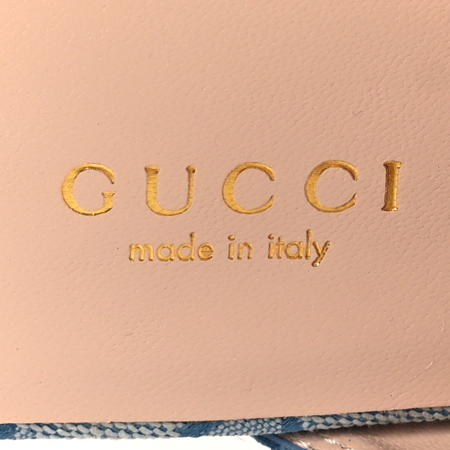 Gucci Canvas GG Monogram Nappa Womens Princetown Slippers 37.5 Porcelain Light Blue Dark Porcelain Light Blue 8 of 9