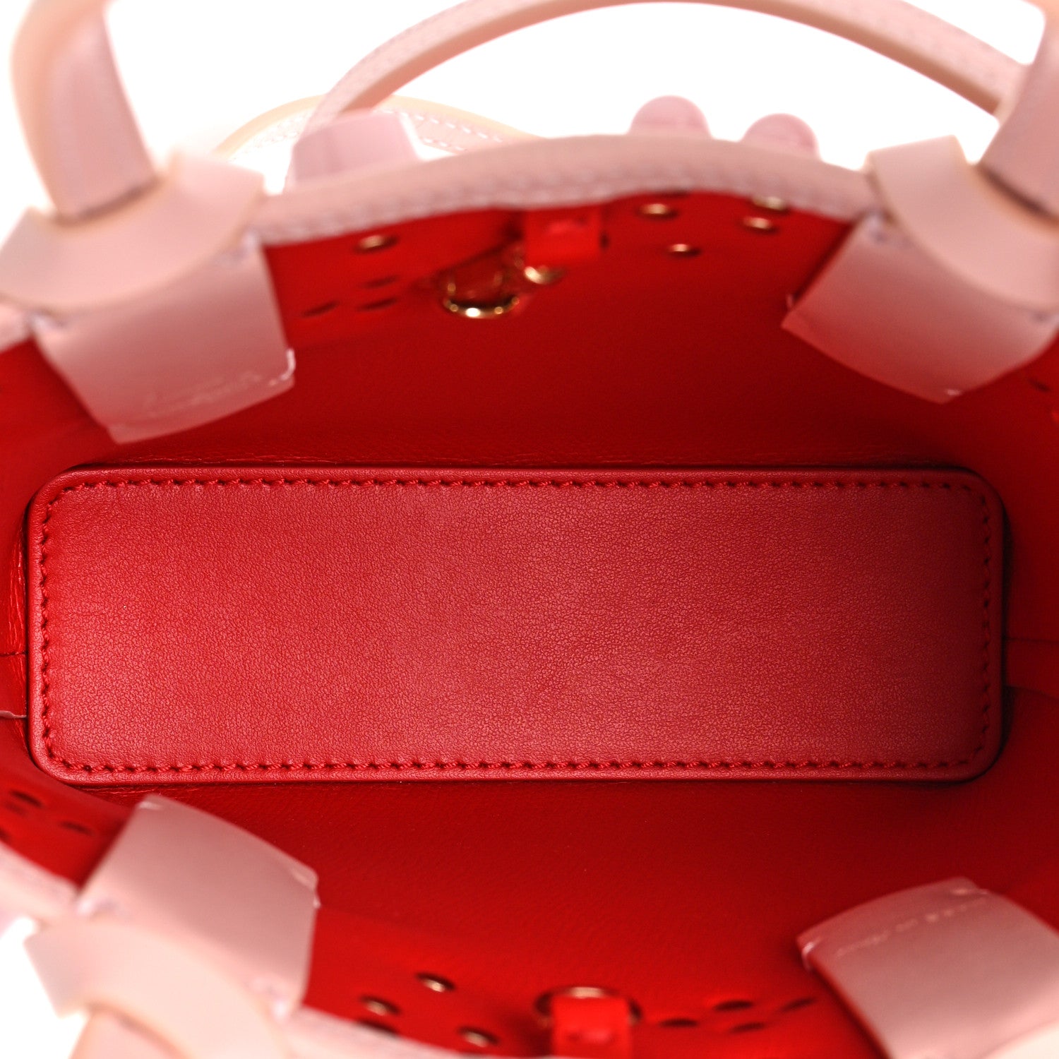 Christian Louboutin Calfskin Empire Spike Studded Mini North South Cabata Tote Rosy 4 of 8