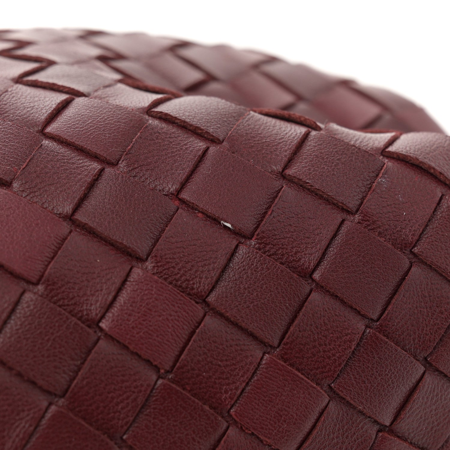 Bottega Veneta Nappa Intrecciato The Lauren 1980 Clutch Gigolo Red 9 of 12