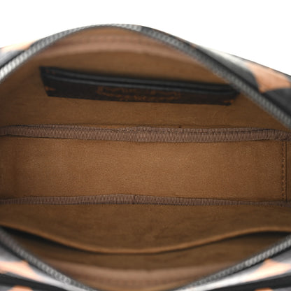 MCM Maxi Visetos Aren Crossbody Black Cognac 5 of 9