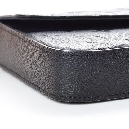 Louis Vuitton Empreinte Pochette Felicie Chain Wallet Black 10 of 12