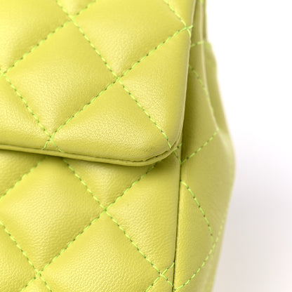 Chanel Lambskin Quilted Mini Rectangular Flap Yellow 10 of 11