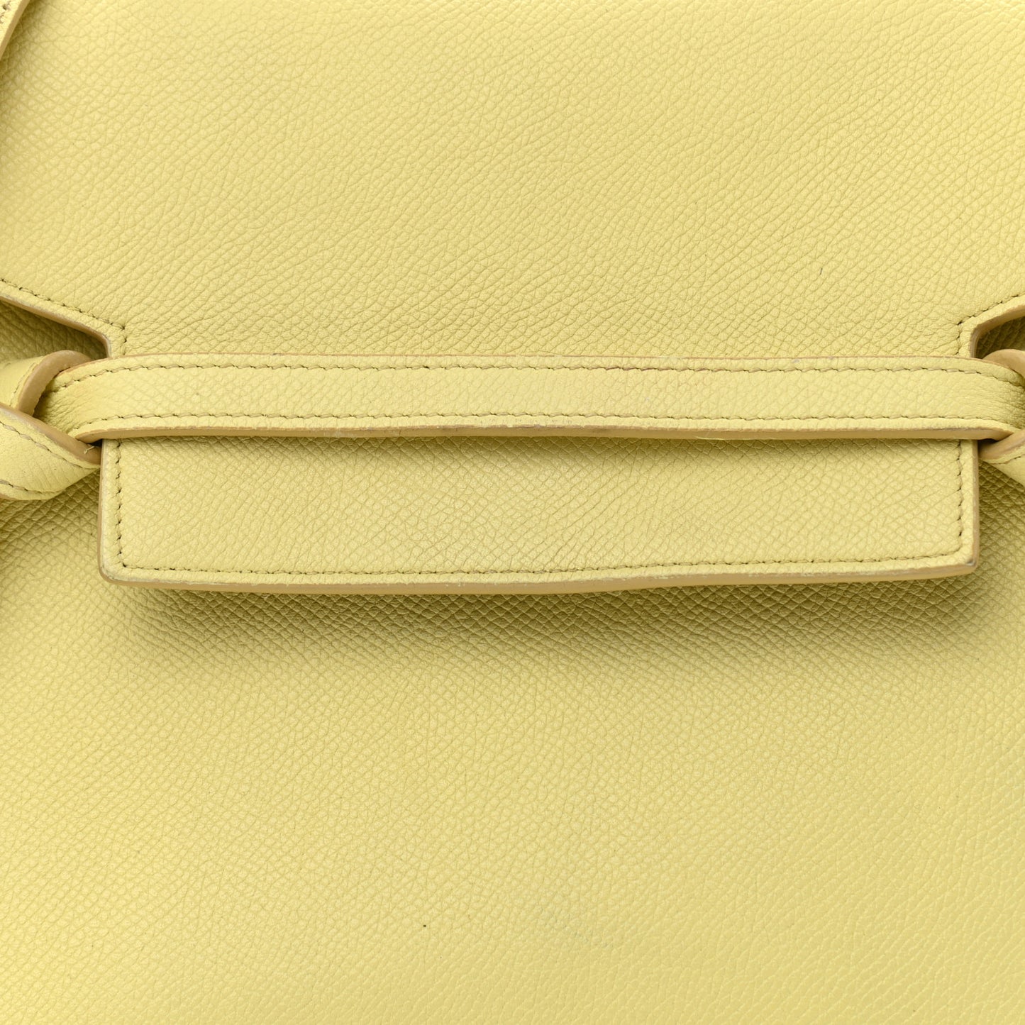 Grained Calfskin Micro Belt Bag Bergamote