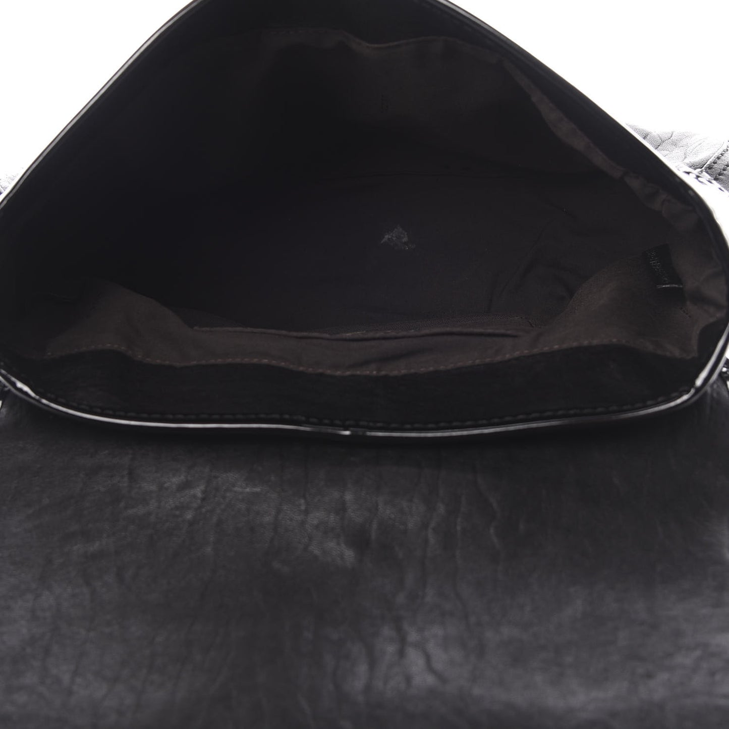 Nappa Patent B Bag Black