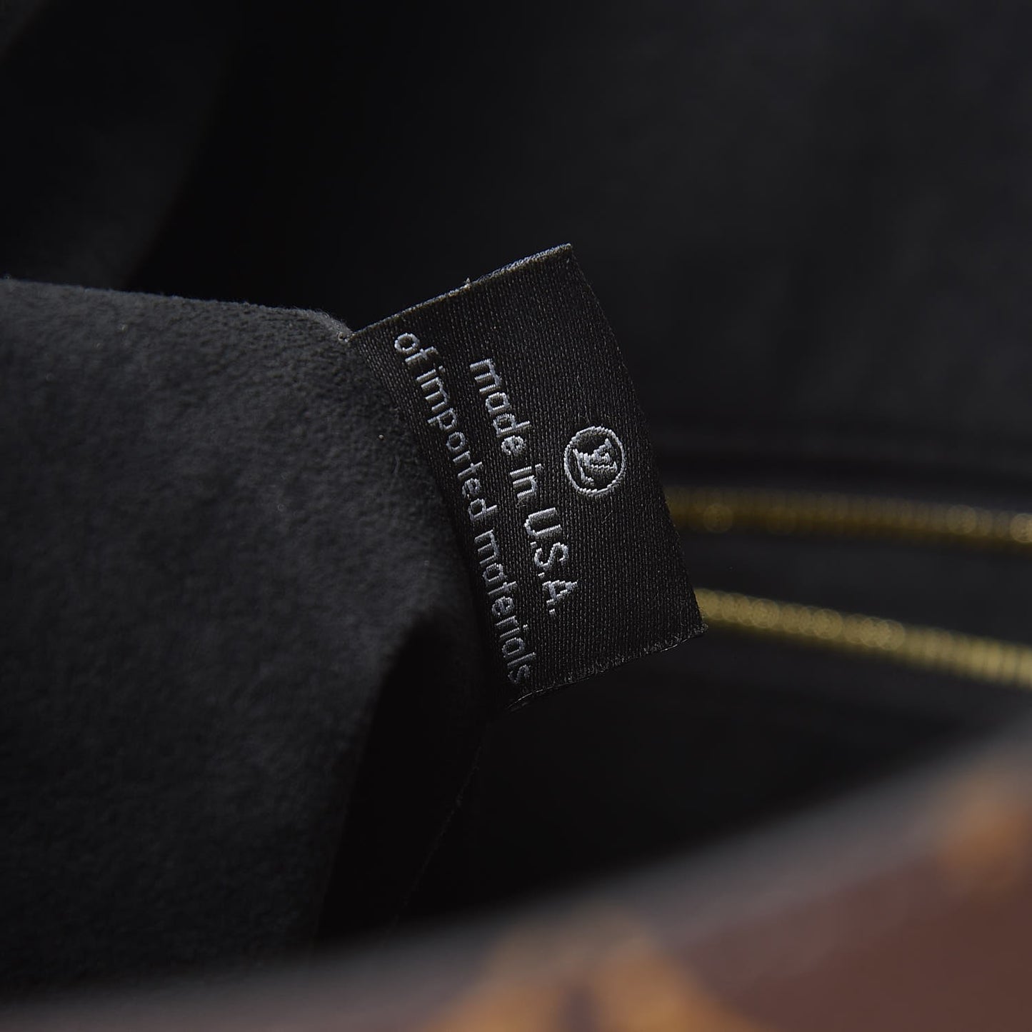 Monogram Flower Hobo Black