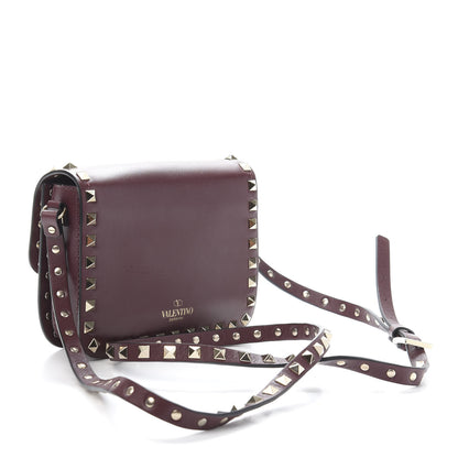 Valentino Garavani Vitello Rockstud Flap Crossbody Bag Rubin 3 of 12