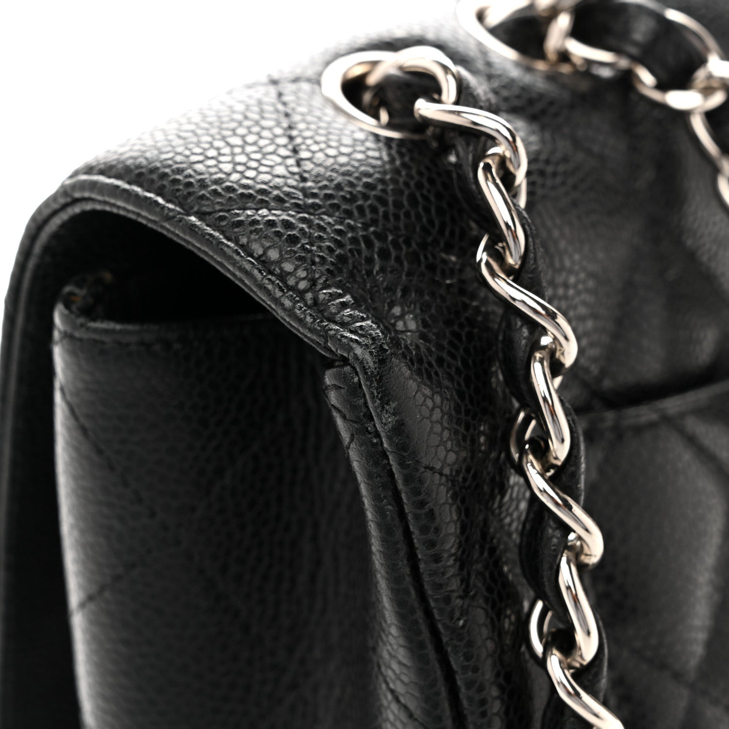 Chanel Caviar Quilted Jumbo Single Flap Black 12 of 12