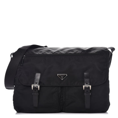 Prada Nylon Vela Messenger Bag Black 1 of 11