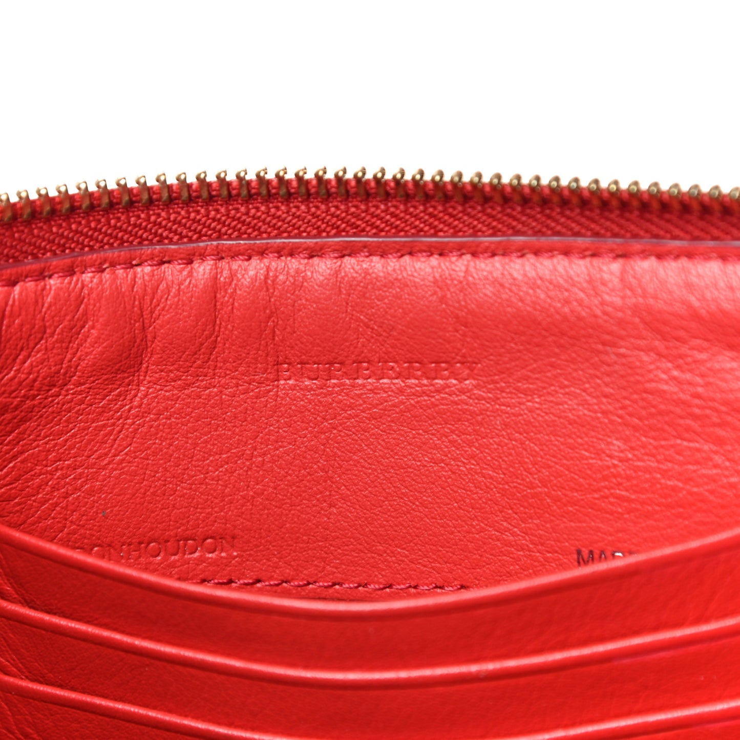 Haymarket Check Small Peyton Crossbody Clutch Bag Coral Red