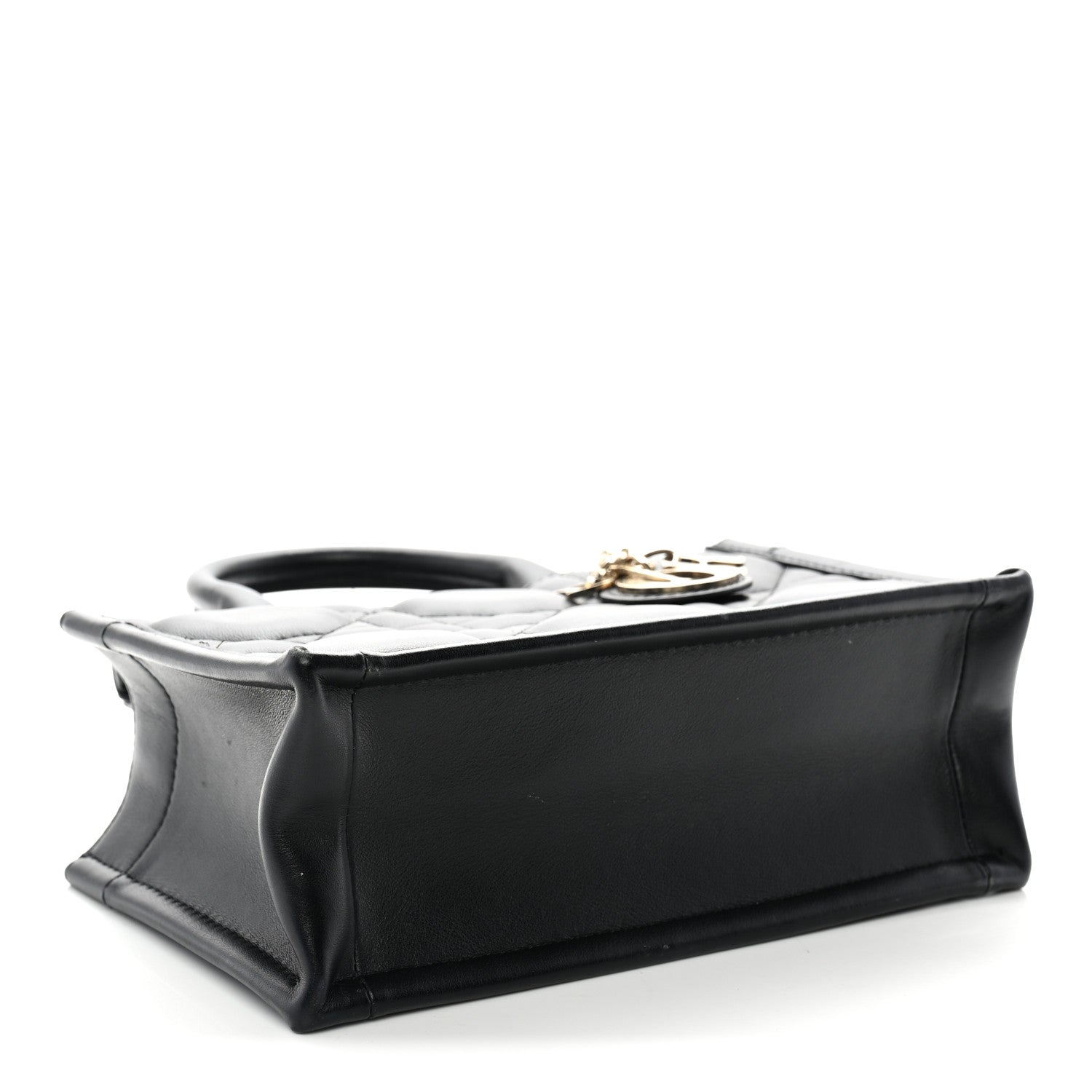 Christian Dior Calfskin Macrocannage Mini Book Tote Black 4 of 12