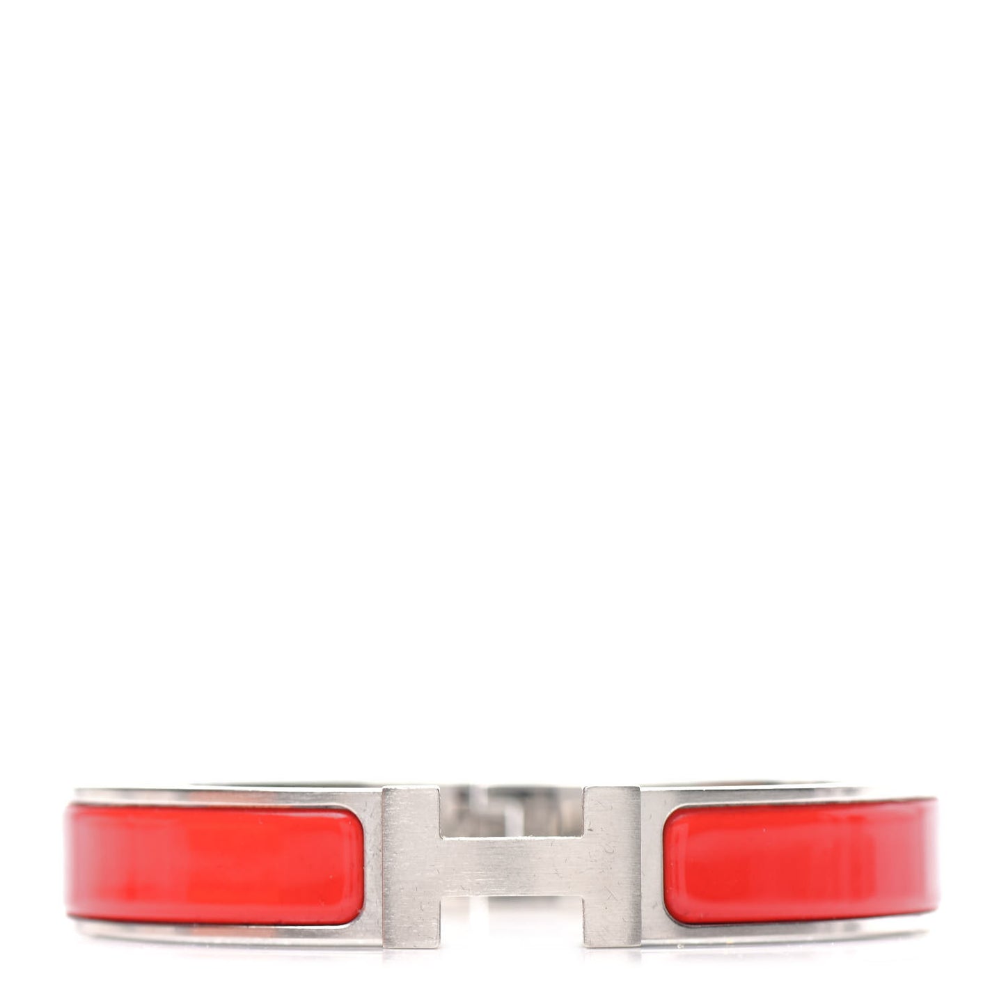 Matte Enamel Narrow Clic Clac H Bracelet PM Rouge Vif