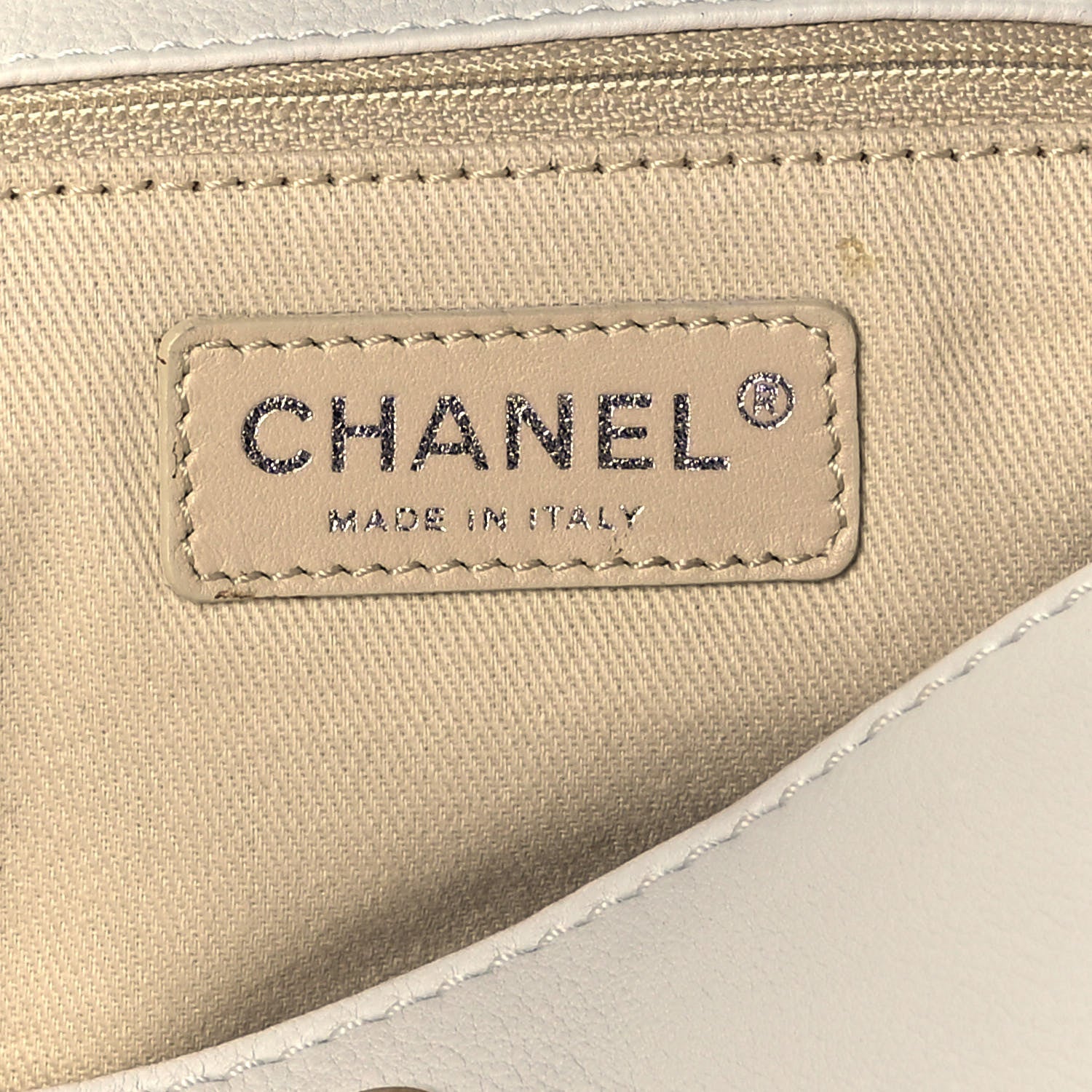 Chanel Calfskin Diamond Stitch Accordion Flap White 6 of 9