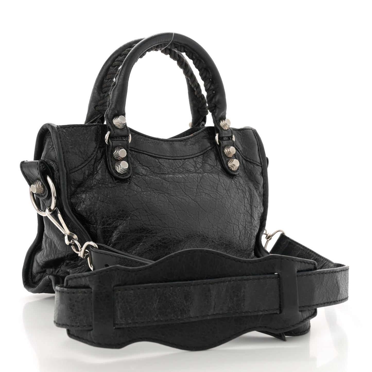 Agneau Giant 12 Silver Hardware Mini City Black