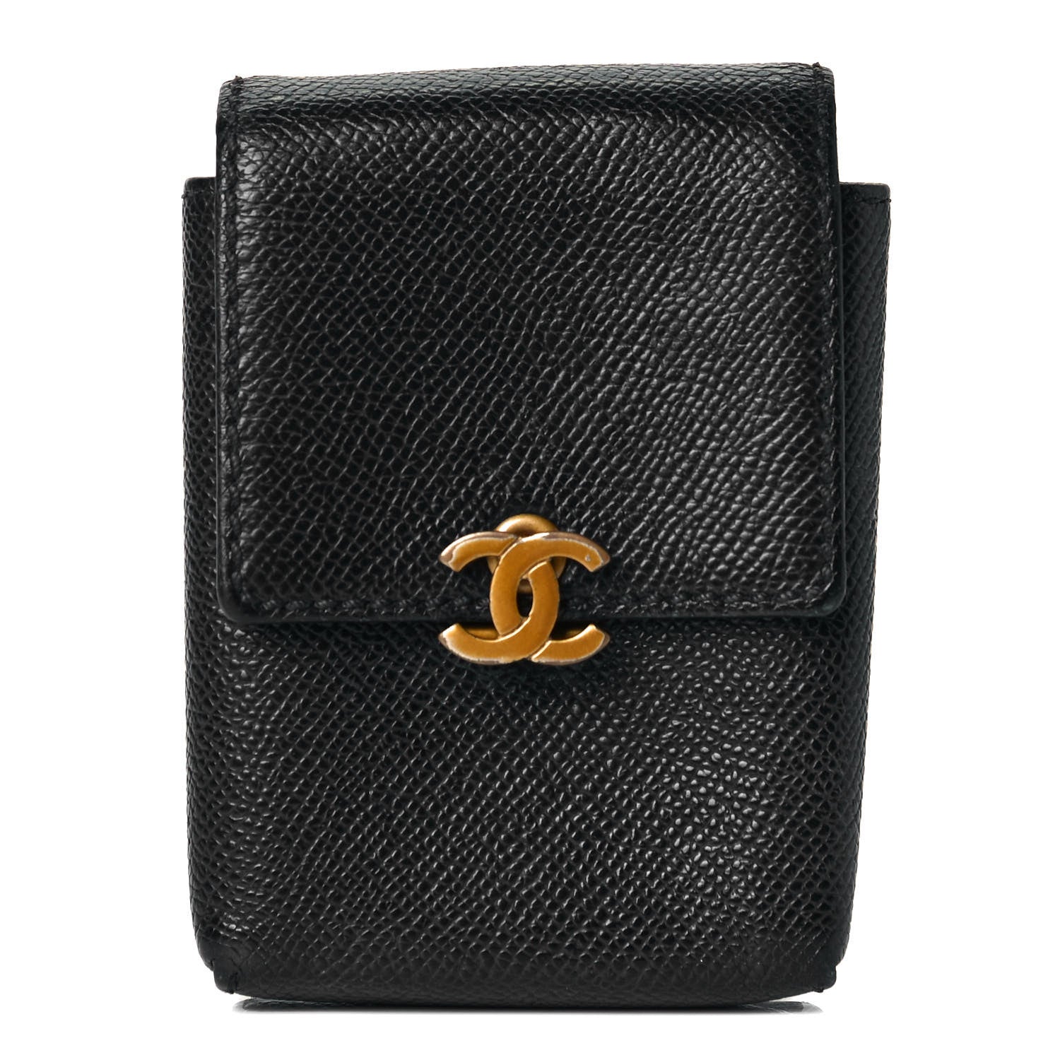 Chanel Caviar CC Cigarette Case Black 1 of 13
