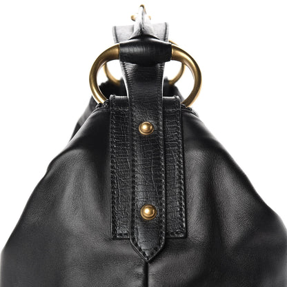 Gucci Calfskin Large Horsebit Chain Hobo Black 8 of 12