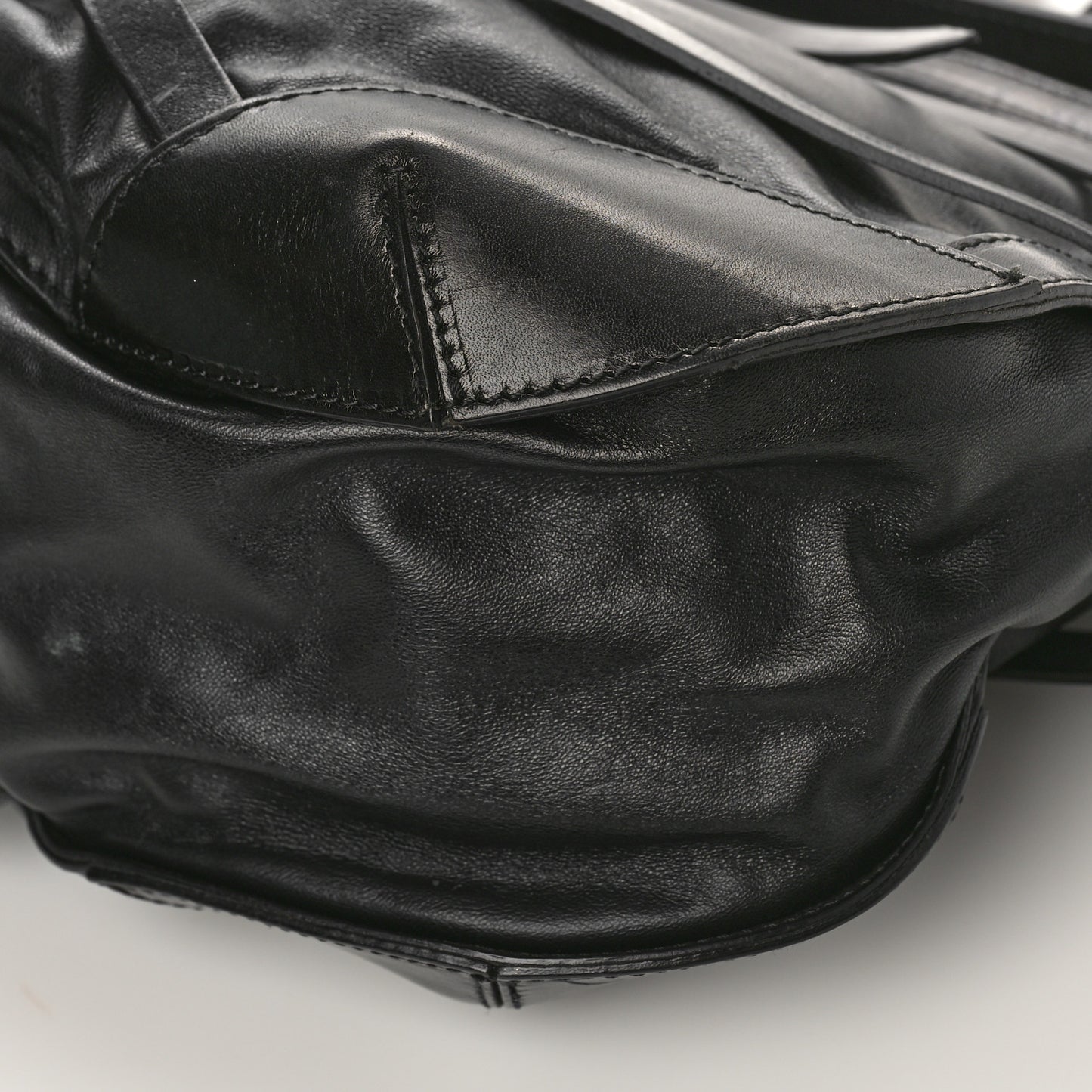 Lambskin Bridle Calfskin Small Dutton Hobo Black