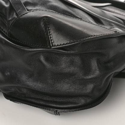 Burberry Lambskin Bridle Calfskin Small Dutton Hobo Black 8 of 10