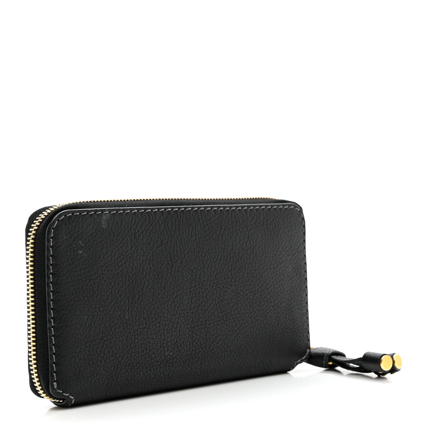 Chloe Grained Calfskin Marcie Long Zip Around Wallet Black 3 of 8