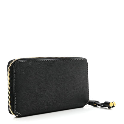 Chloe Grained Calfskin Marcie Long Zip Around Wallet Black 3 of 8