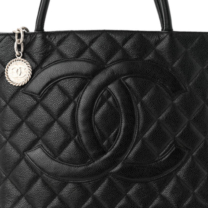 Chanel Caviar Quilted Medallion Tote Black 8 of 10