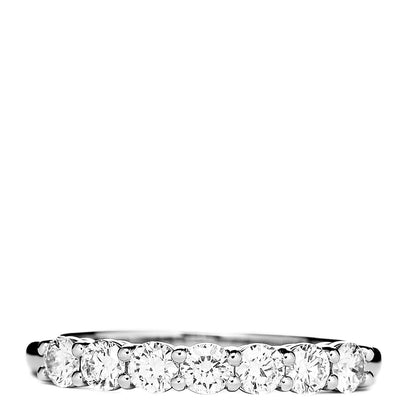 Tiffany Platinum Diamond 3mm Half Circle Embrace Band Ring 51 5.75 1 of 5