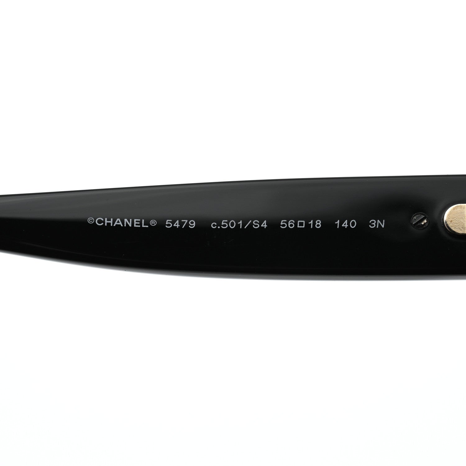 Chanel Acetate Square Heart Sunglasses 5479 Black 6 of 8