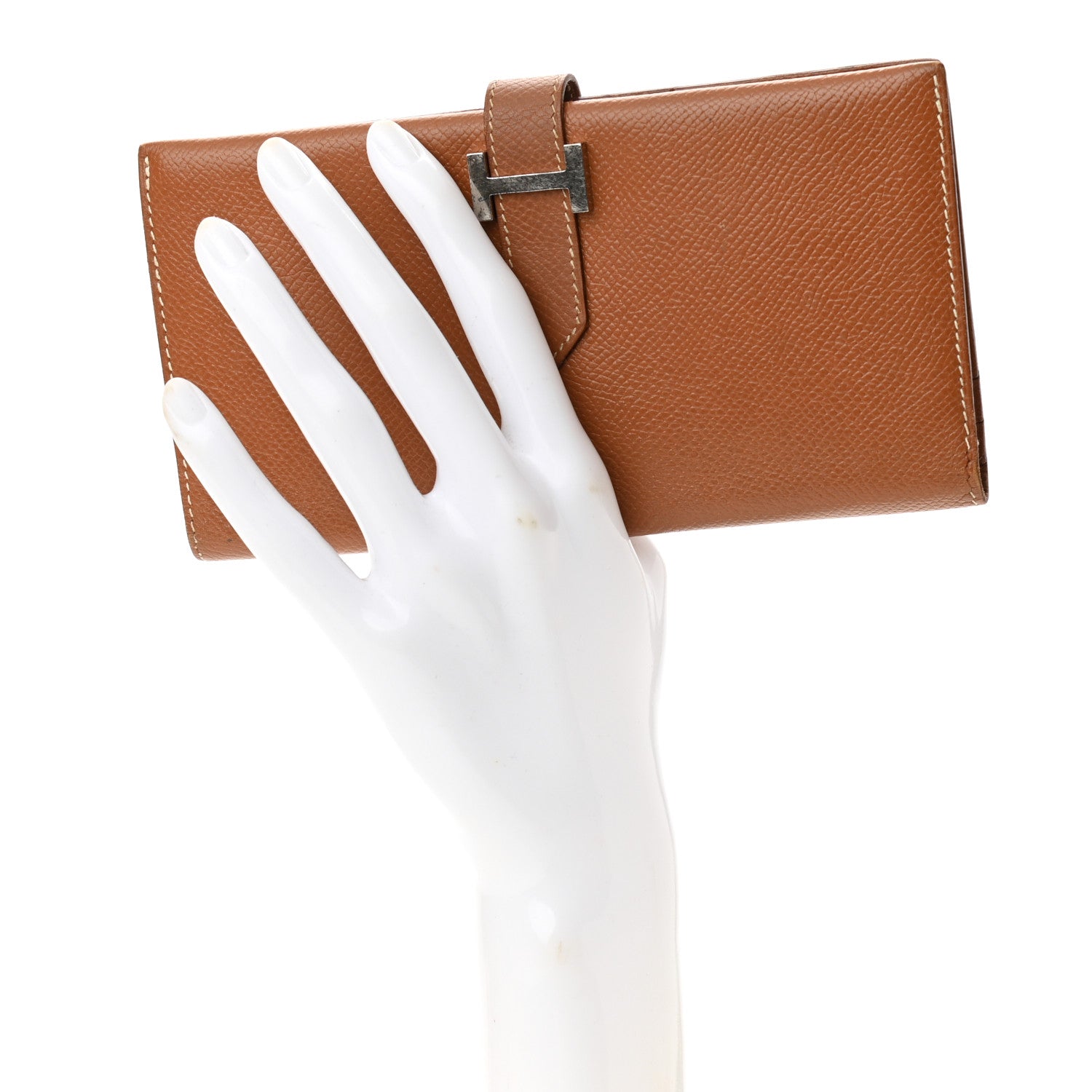 Hermes Epsom Bearn Gusset Wallet Gold 2 of 8