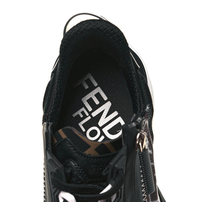 Fendi X SARAH COLEMAN Nylon Lycra FF Vertigo Fendi Flow Low Top Sneakers 40 Black 5 of 9