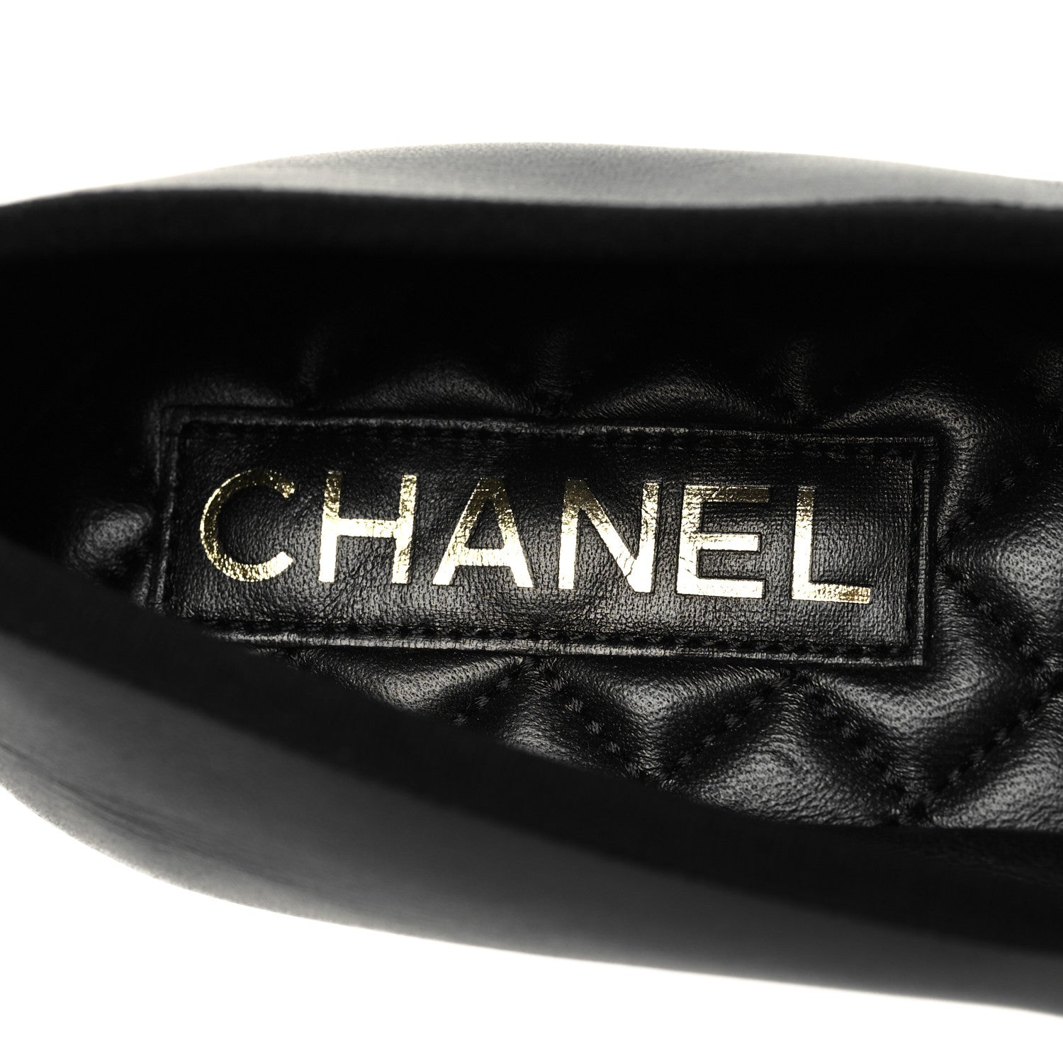 Chanel Lambskin Mary Jane Flats 38 Black 8 of 9