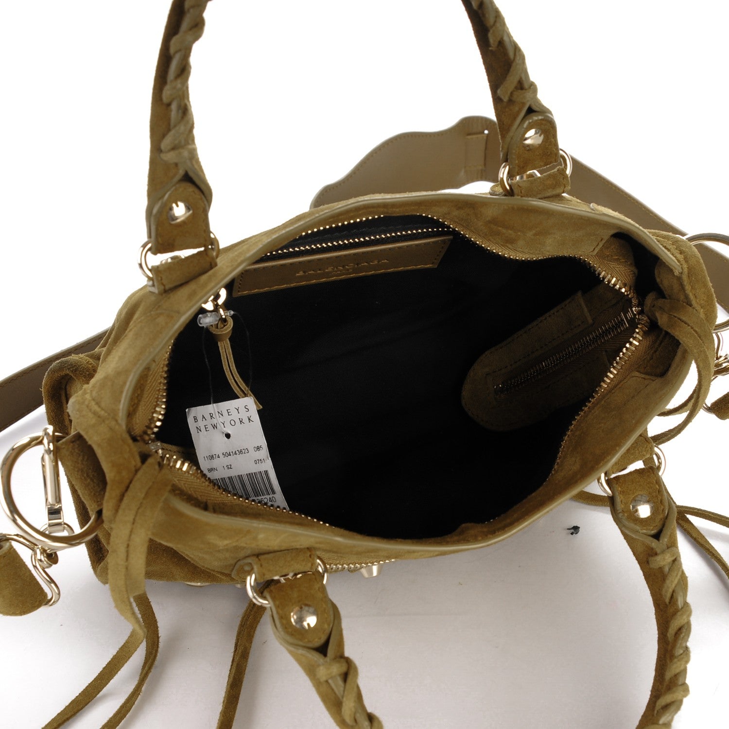Balenciaga Baby Daim Suede Classic Gold Hardware Mini City Beige Fauve 5 of 7