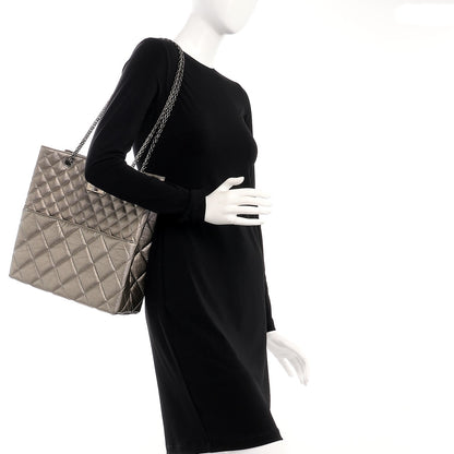Chanel Aged Calfskin Quilted Reissue 2.55 Tote Light Gold 2 of 11