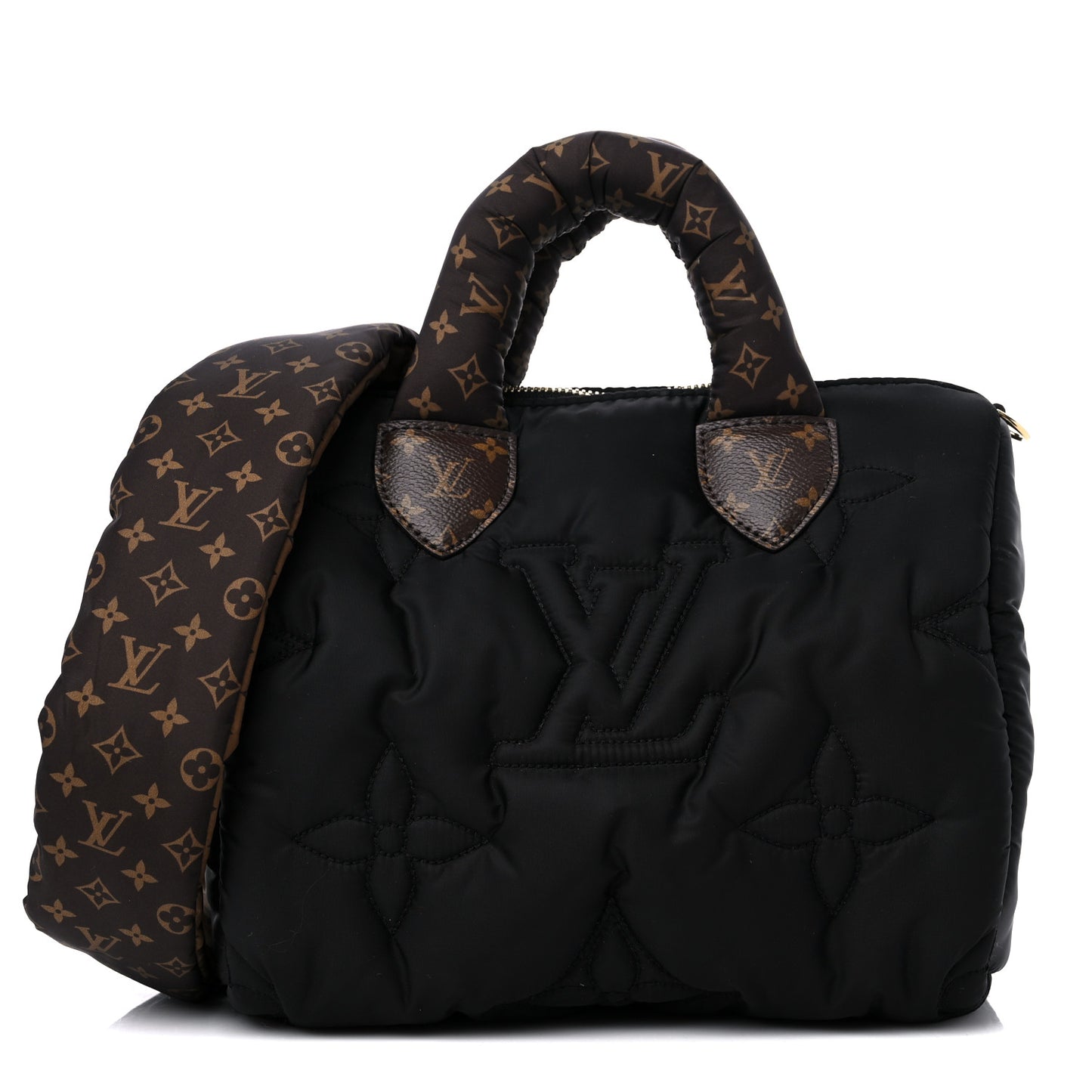 Econyl Mini Monogram Pillow Speedy Bandouliere 25 Black