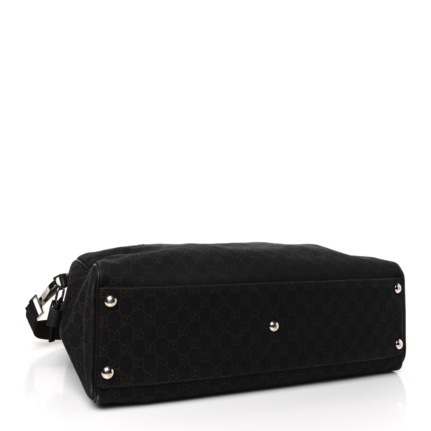 Denim Monogram Large Carry On Duffle Dark Brown