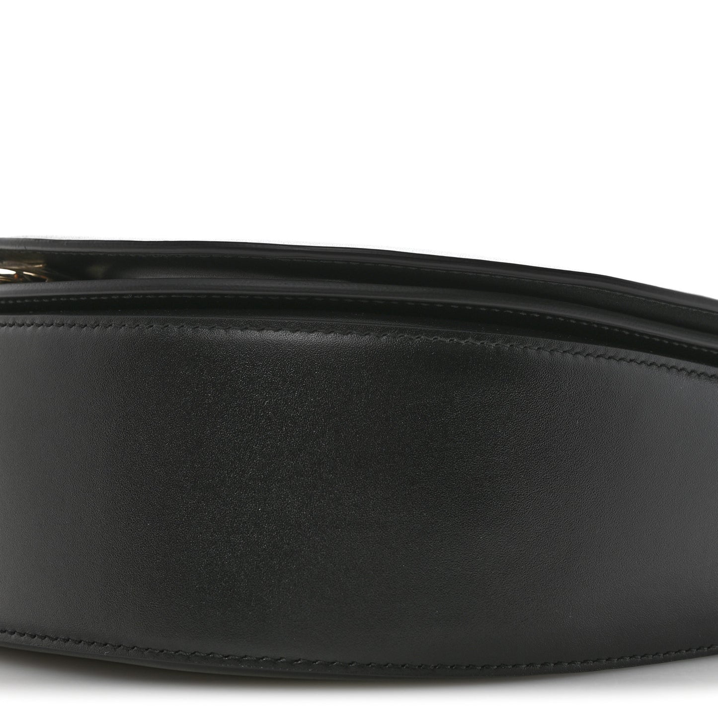 Calfskin Large Vela Flap Bag Black