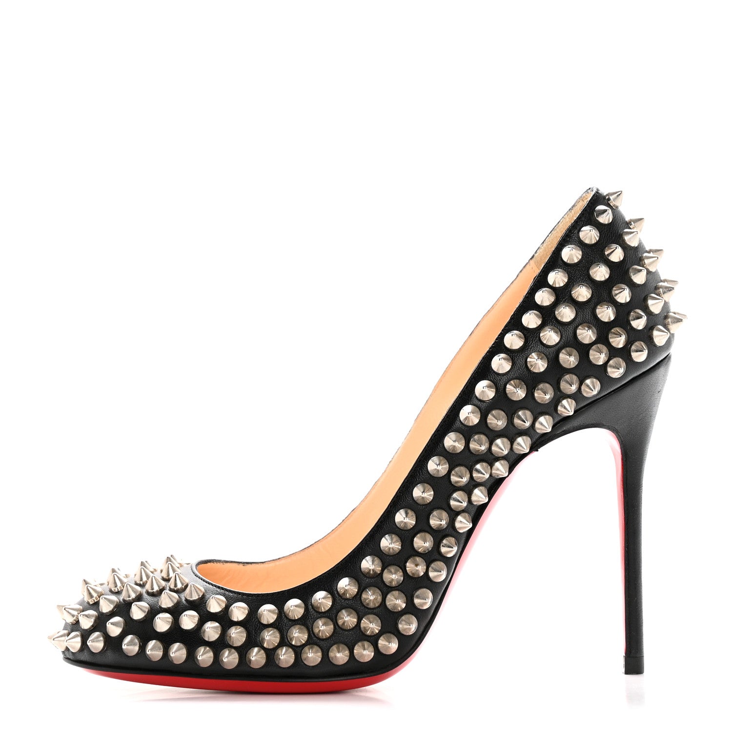 Christian Louboutin Nappa Fifi Spikes 100 Pumps 36 Black 1 of 14