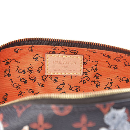 Louis Vuitton Catogram Elizabeth Pouch Orange Marron 6 of 7