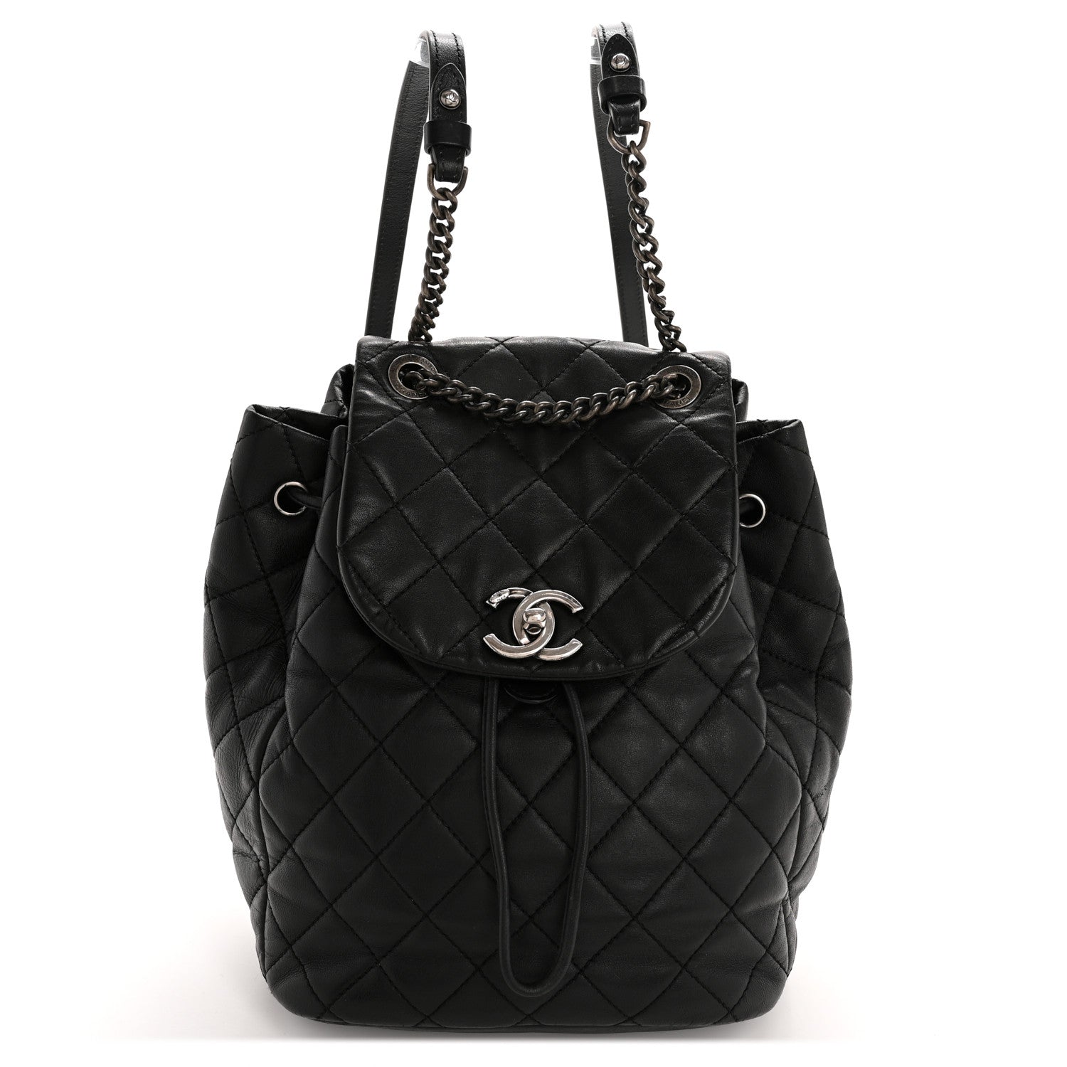 Chanel Lambskin Quilted Daily Supple Backpack Black 1 of 15