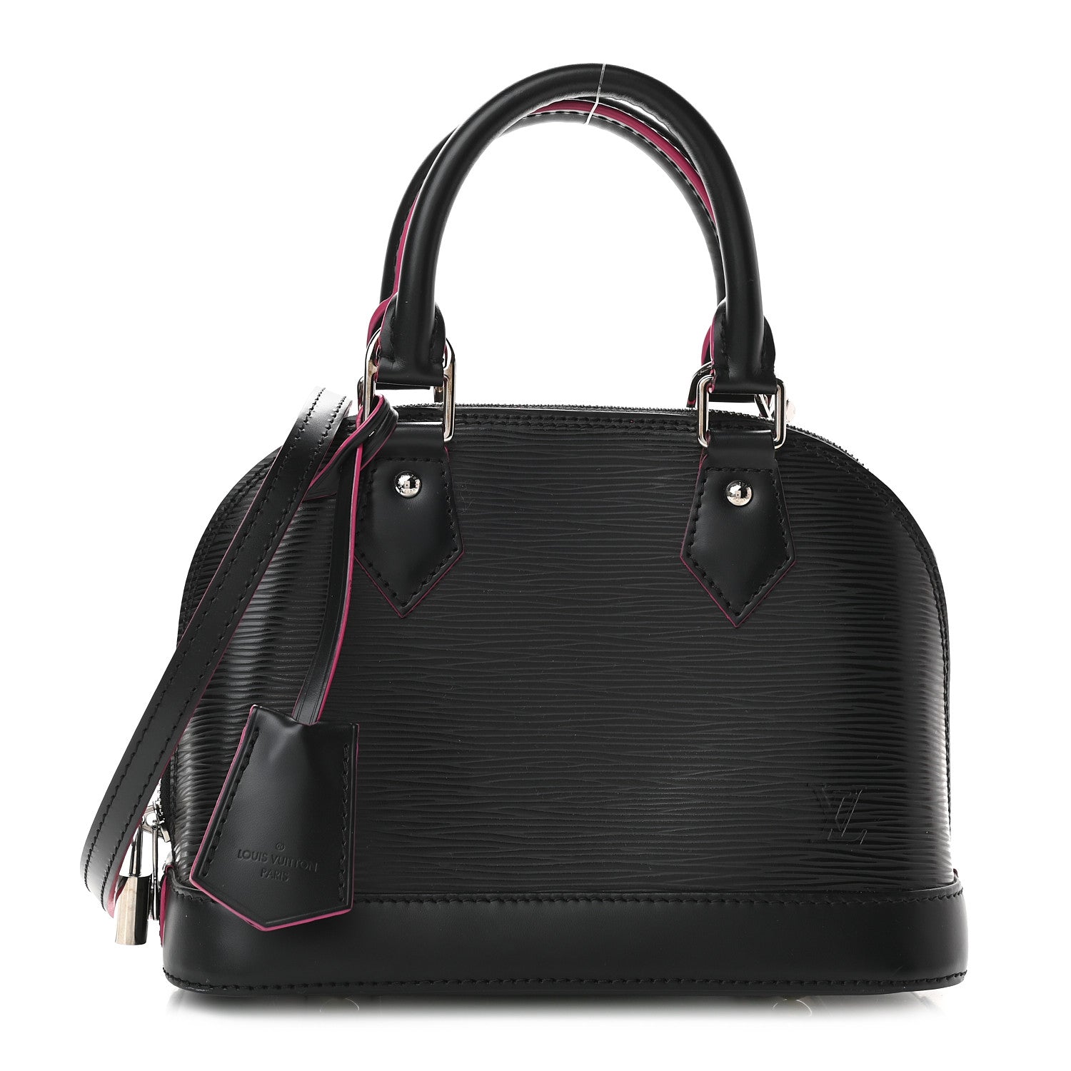 Louis Vuitton Epi Alma BB Black Hot Pink 1 of 8