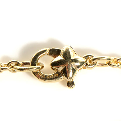 David Yurman 18K Yellow Gold Diamond Blue Sapphire Cable Collectibles Evil Eye Bracelet 4 of 6