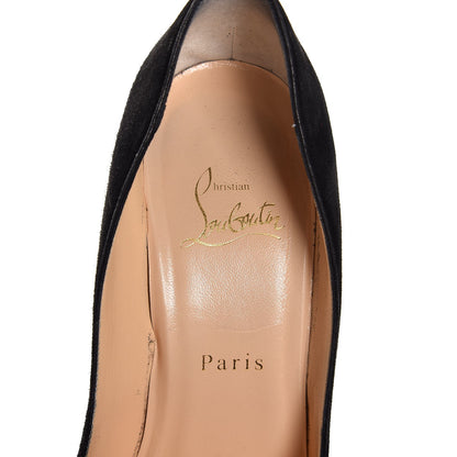 Christian Louboutin Suede Pigalle Follies 100 Pumps 38 Black 11 of 12