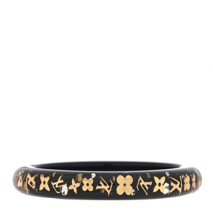 Louis Vuitton Resin Swarovski Medium Inclusion Bracelet Black 3 of 4