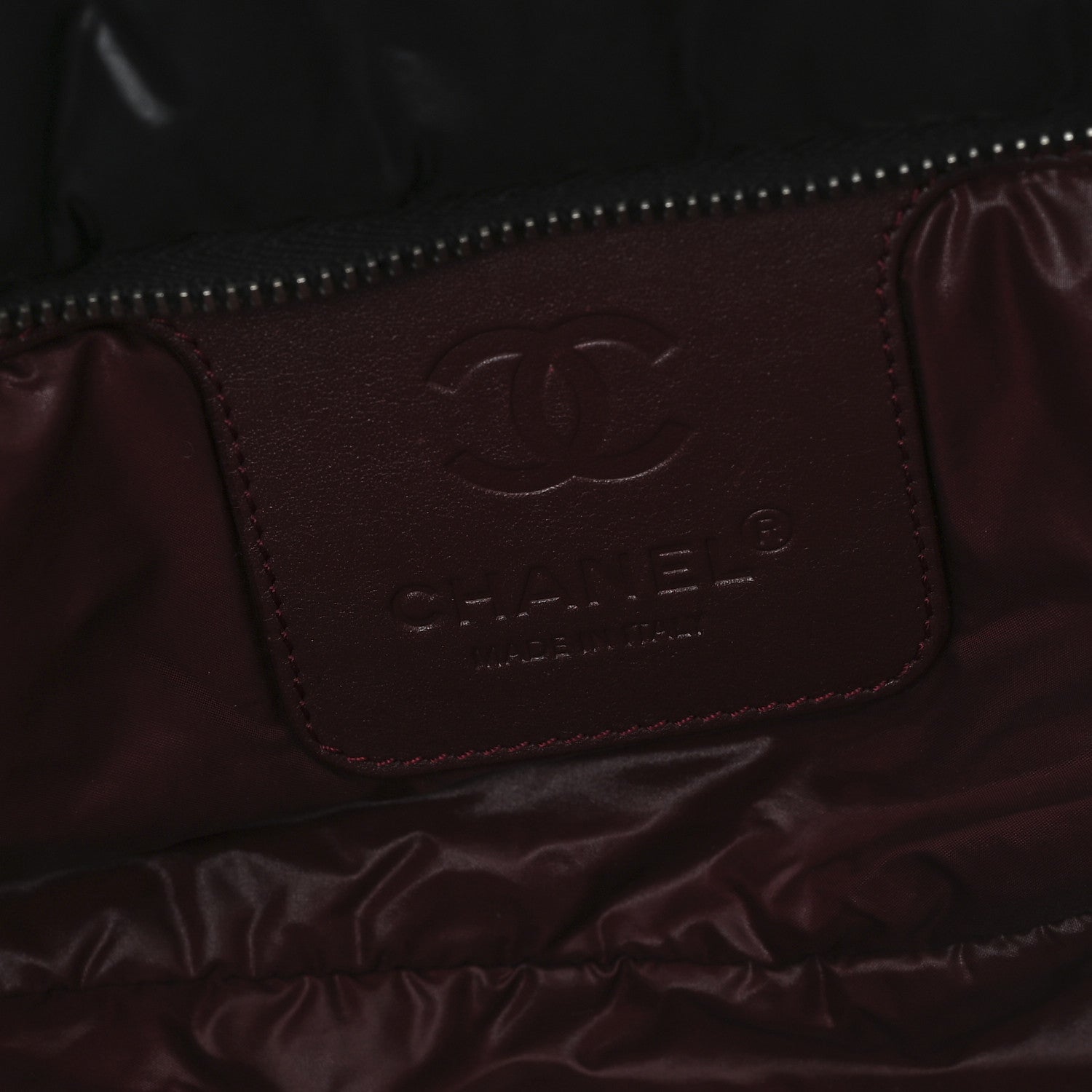 Chanel Nylon Quilted Large Coco Cocoon Tote Black 6 of 11