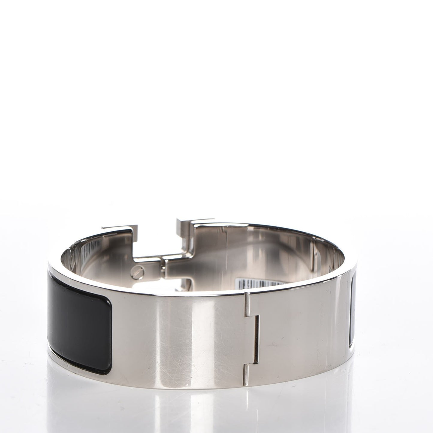 Enamel Wide Clic Clac H Bracelet GM Black