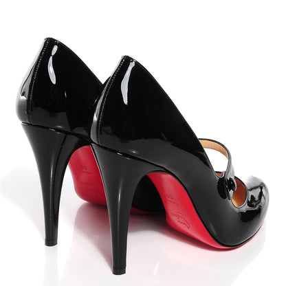 Christian Louboutin Patent Charleen 100 Pumps 39.5 Black 4 of 7