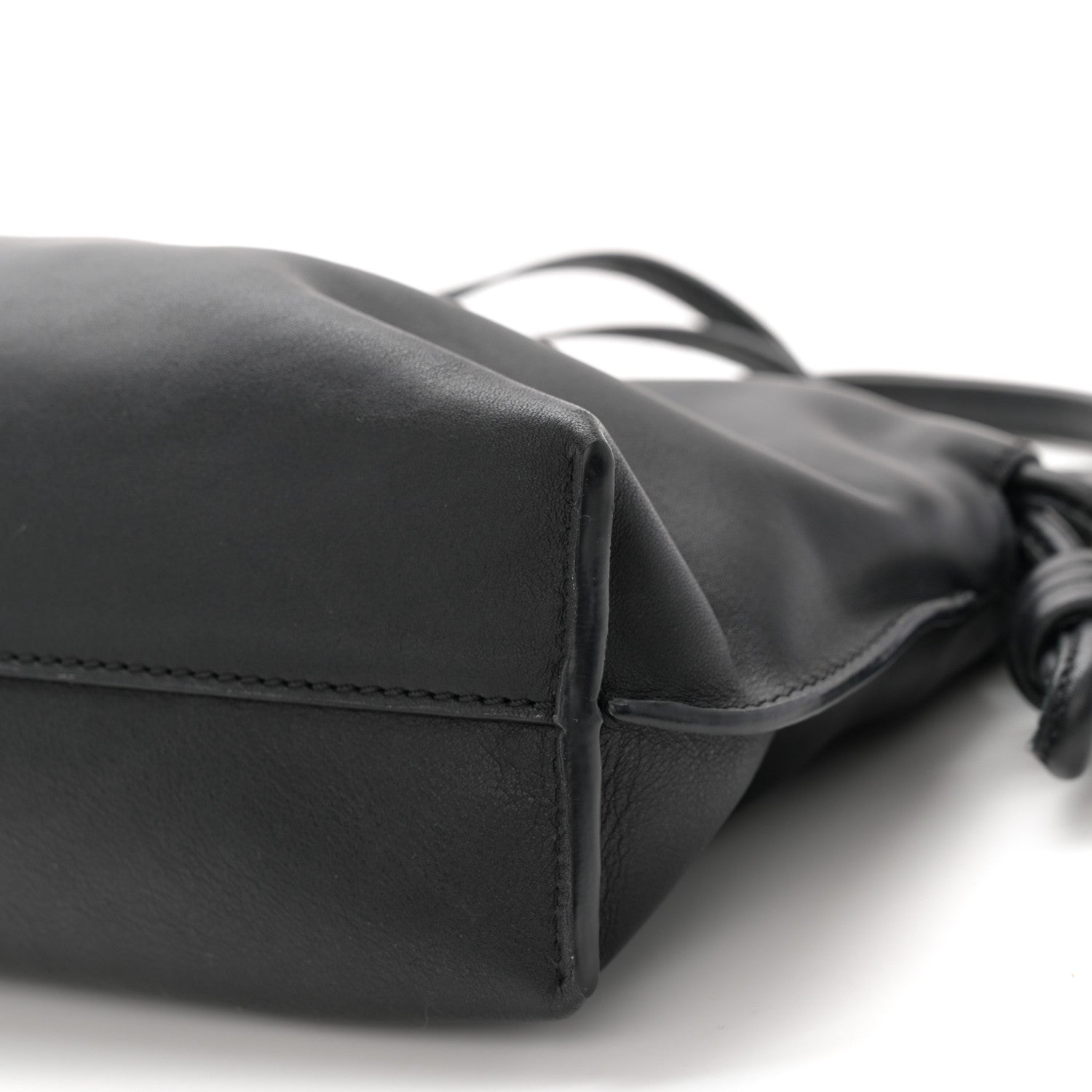 Loewe Calfskin Mini Flamenco Knot Clutch Black 9 of 10