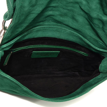 Saint Laurent Suede Nadja Shoulder Bag Green 5 of 7