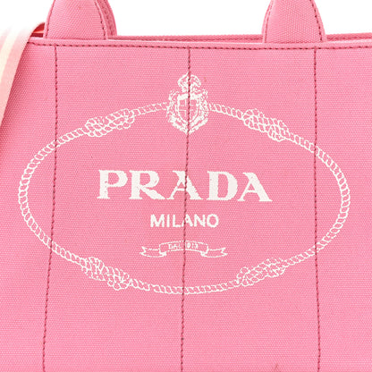 Prada Canapa Small Logo Tote Geranio White 8 of 14